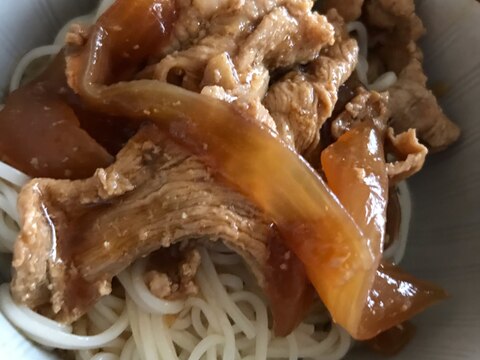 肉のせそうめん